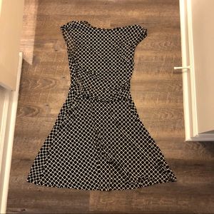 Enfocus Studio Black and White A Line Dress